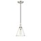 Z-Lite Harper 1 Light Pendant, Brushed Nickel & Clear 3034P8-BN - alternate 7